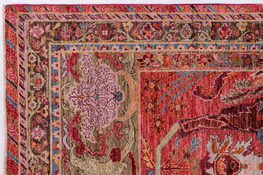 Garous Bijar Handmade Wool Area Rug 8’ x 10’