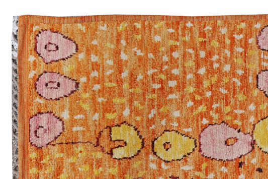 MOROCCAN BERBER - BENI OURAIN WOOL HANDMADE AREA RUG