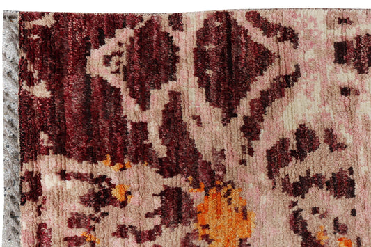 MOROCCAN BERBER - BENI OURAIN WOOL HANDMADE AREA RUG