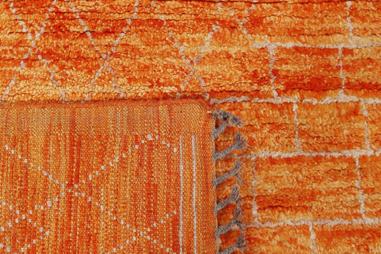 MOROCCAN BERBER - BENI OURAIN WOOL HANDMADE RUG