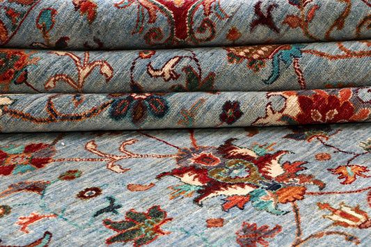 FARAHAN WOOL HANDMADE AREA RUG 9’ X 12’