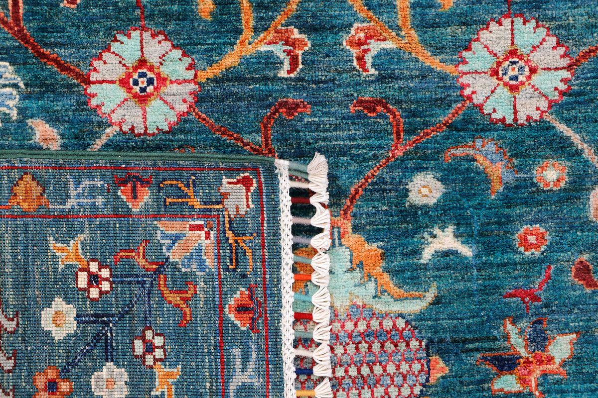 Farahan Handmade Wool Area Rug 5’7” X 8’