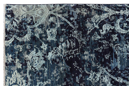 TABRIZ CONTEMPORARY WOOL & SILK HANDMADE RUG