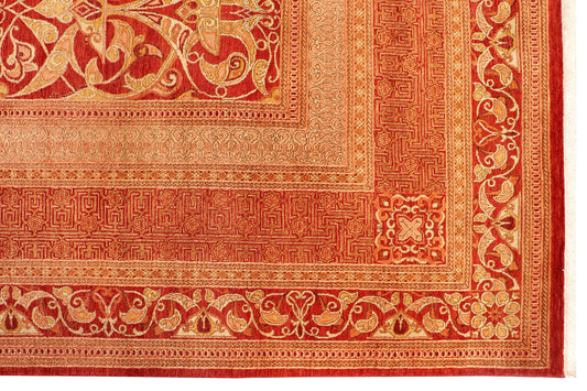 HAJI JALILI SUPERB WOOL HANDMADE AREA RUG 9’ X 12’