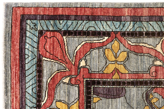 WILLIAM MORRIS HANDMADE WOOL AREA RUG 8’ X 10’