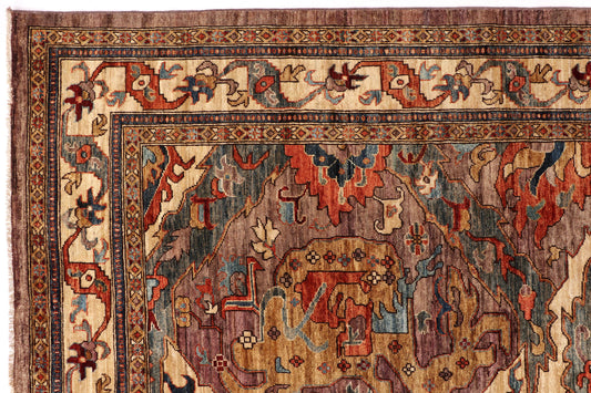 DRAGON HANDMADE WOOL AREA RUG 9’ X 12’