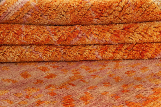 MOROCCAN BERBER - BENI OURAIN WOOL HANDMADE AREA RUG 8’ X 10’