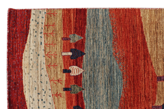 LORI-GABBEH HANDMADE WOOL AREA RUG