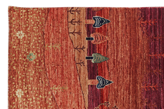 GABBEH LORI HANDMADE WOOL RUNNER AREA RUG