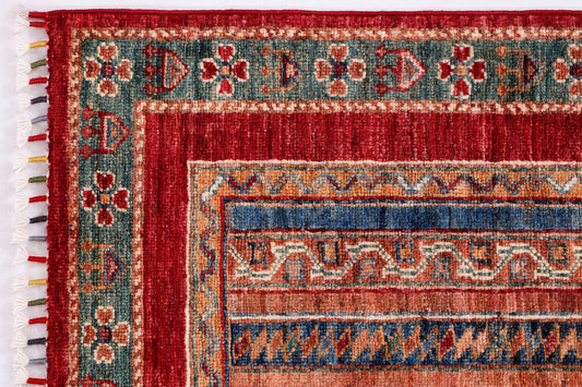 MOHARAMAT HANDMADE WOOL AREA RUG 2’9” x 4'