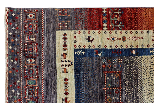 KASHKULI GABBEH HANDMADE WOOL AREA RUG