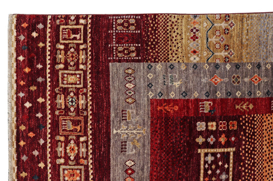 KASHKULI GABBEH HANDMADE WOOL AREA RUG