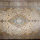 KASHAN UNIQUE SIGNED PIECE WOOL PERSIAN HANDMADE AREA RUG 10' X 13'