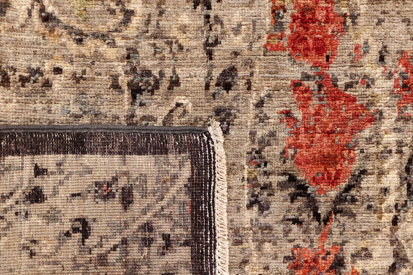 FARAHAN ABSTRACT HANDMADE WOOL AREA RUG 3’ X 5’