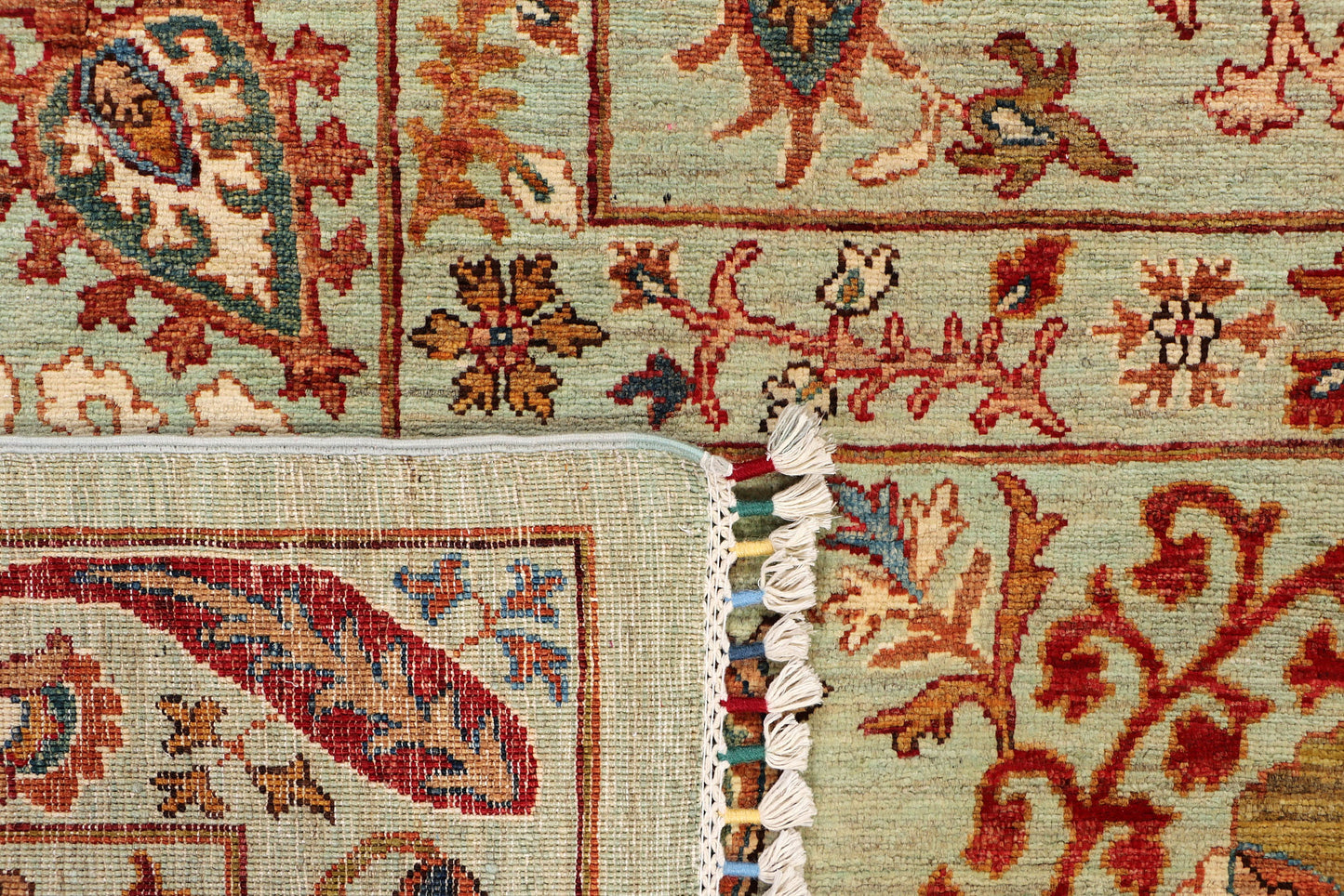 HANDMADE ELEGANT SOUZANI WOOL AREA RUG 8’ X 11’