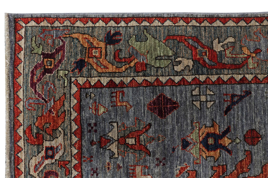 FARAHAN ZIEGLER HANDMADE WOOL WIDE RUNNER AREA RUG