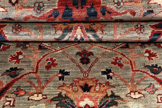 GAROUS HANDMADE WOOL RUNNER AREA RUG 2’5” X 10’