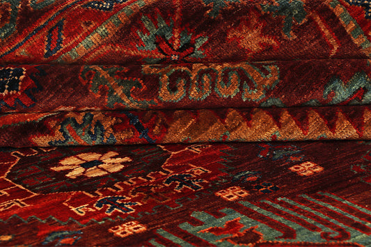 TEIMURI HANDMADE WOOL AREA RUG 7' x 10'