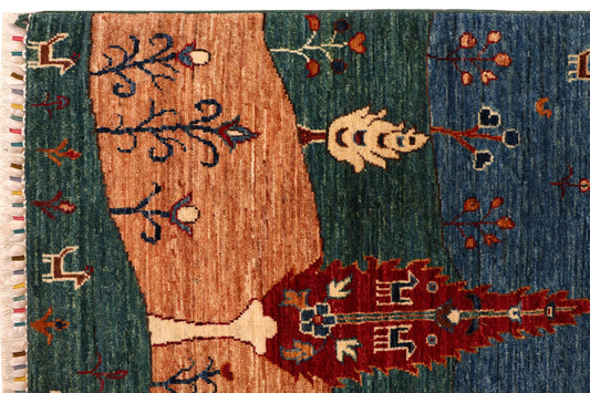 GABBEH LORI HANDMADE WOOL AREA RUG