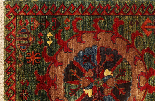 TAIMURI HANDMADE WOOL RUNNER RUG