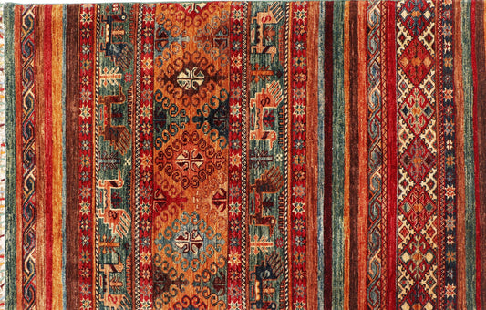 KASHKULI-GABBEH HANDMADE RUNNER AREA RUG