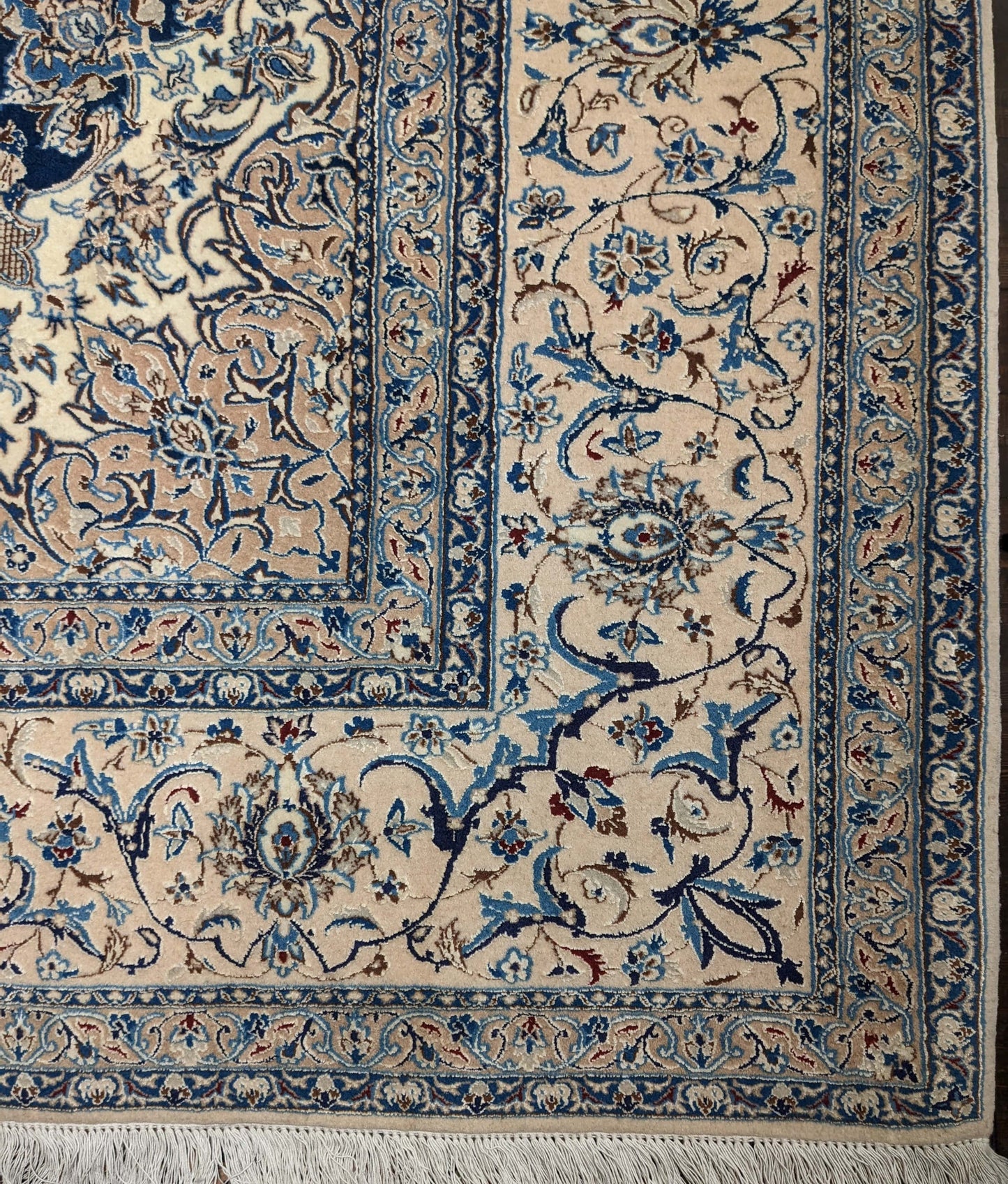 NAIN 6 LA KORK-WOOL & SILK HANDMADE AREA RUG