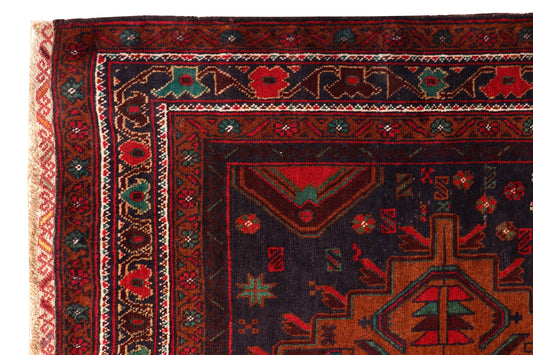 BALOUCH HANDMADE WOOL TRIBAL AREA RUG