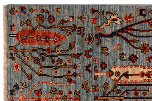 LORI-GABBEH TREE OF LIFE HANDMADE WOOL AREA RUG