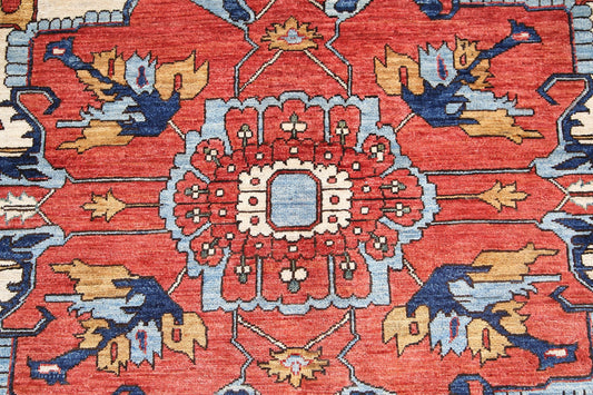 HERIZ HANDMADE WOOL AREA RUG