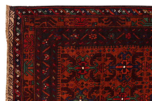 BALOUCH HANDMADE WOOL TRIBAL AREA RUG