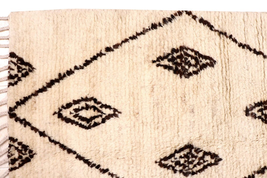 MOROCCAN BERBER BENI HANDMADE WOOL AREA RUG