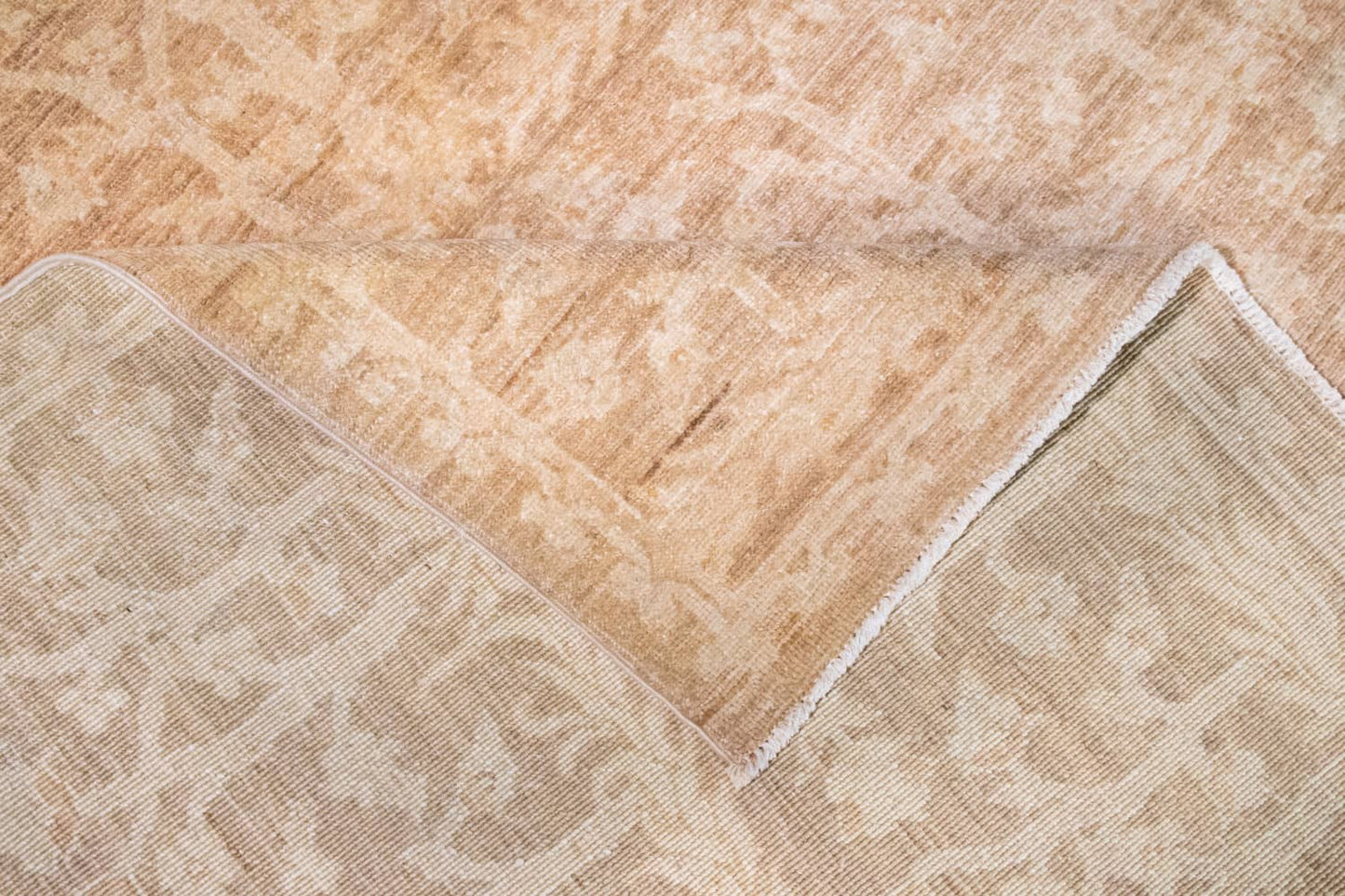 Back of Handmade Farahan Tree of Paradise Rug