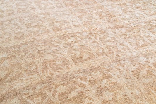 Side of Handmade Farahan Tree of Paradise Rug