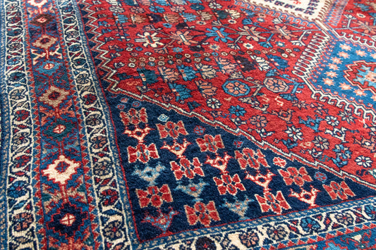 Side of Handmade Persian Yalameh Rug