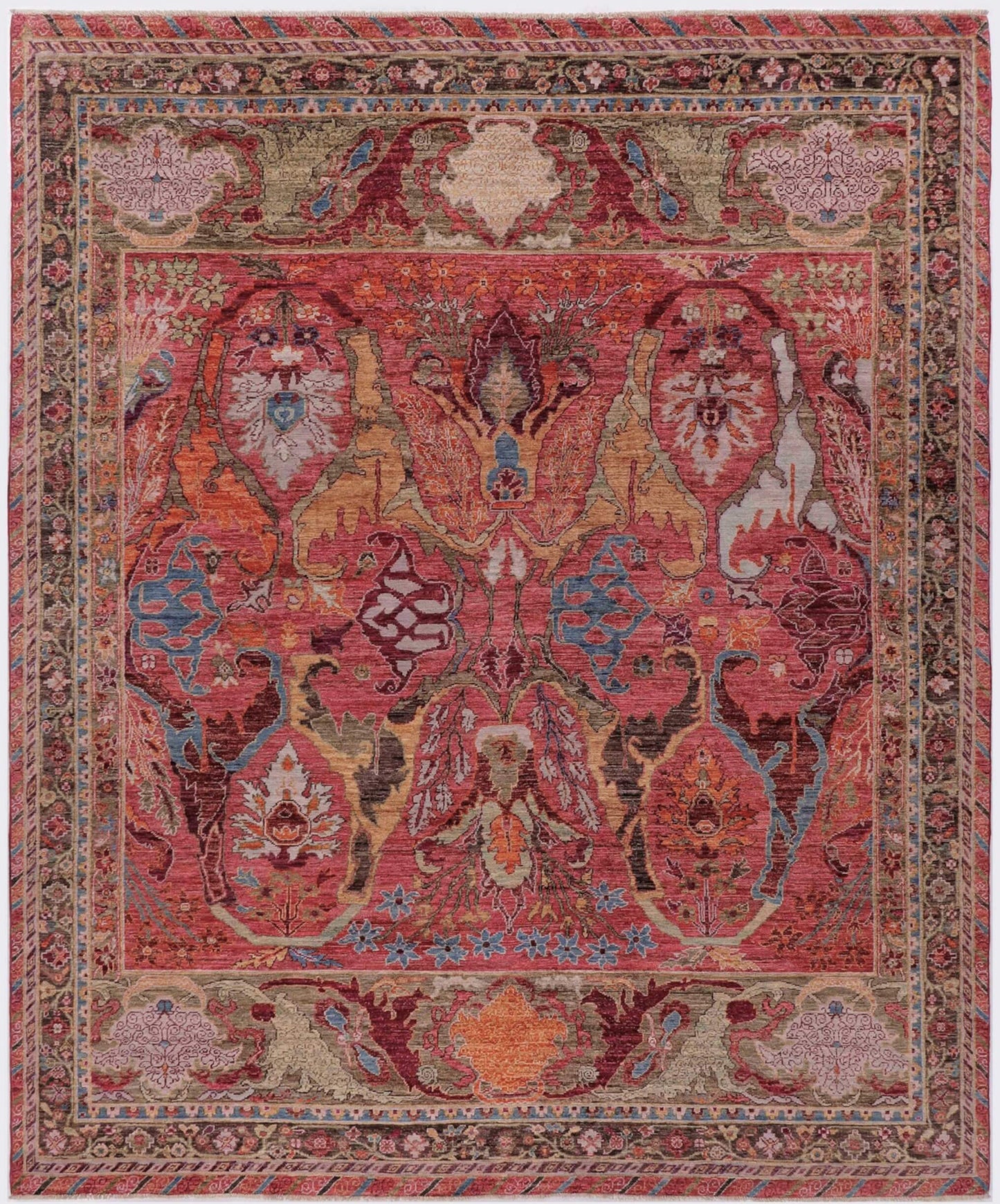 Garous Bijar Handmade Wool Area Rug 8’ x 10’