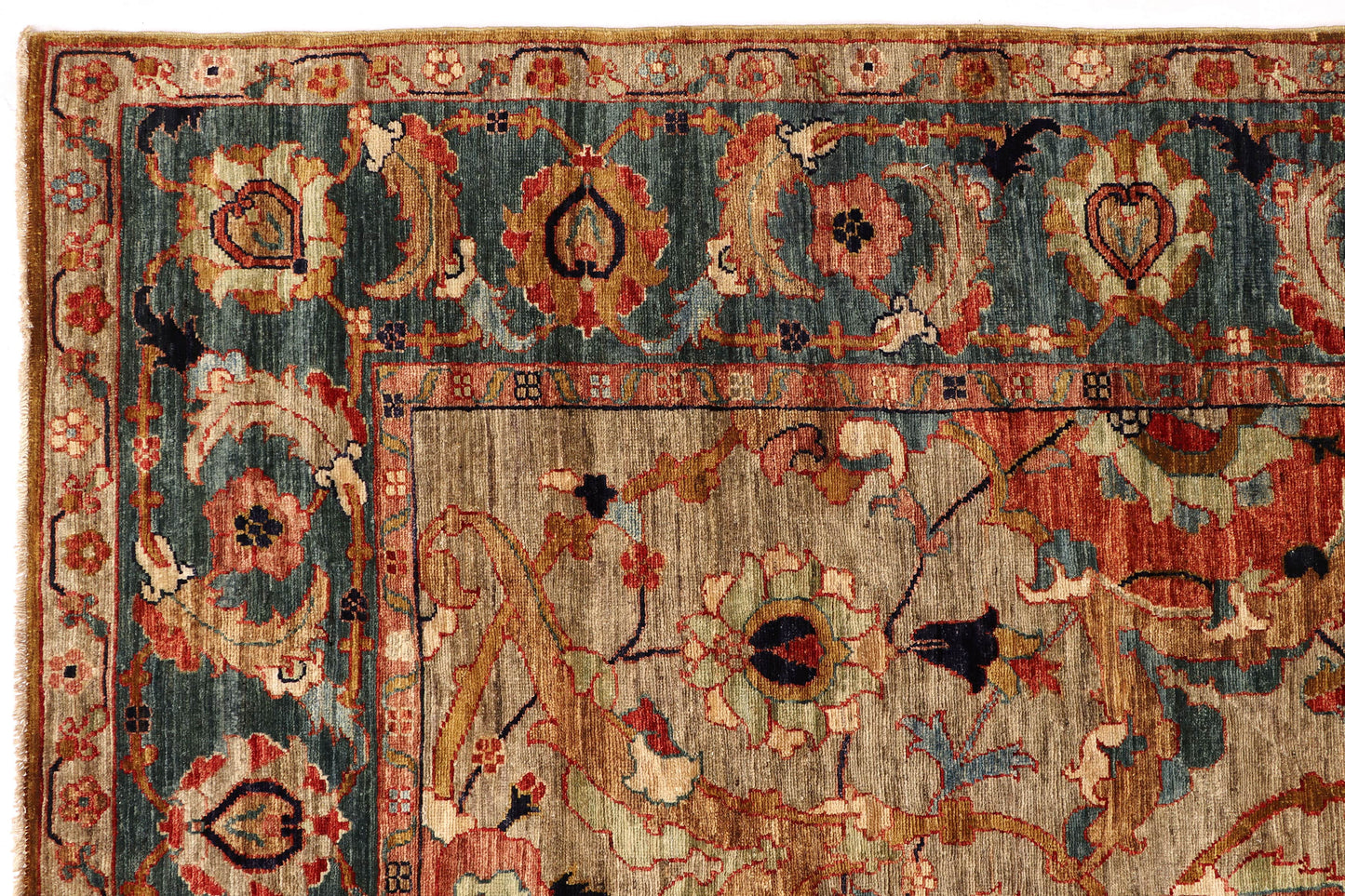 FARAHAN WOOL HANDMADE AREA RUG        8’ X 10’