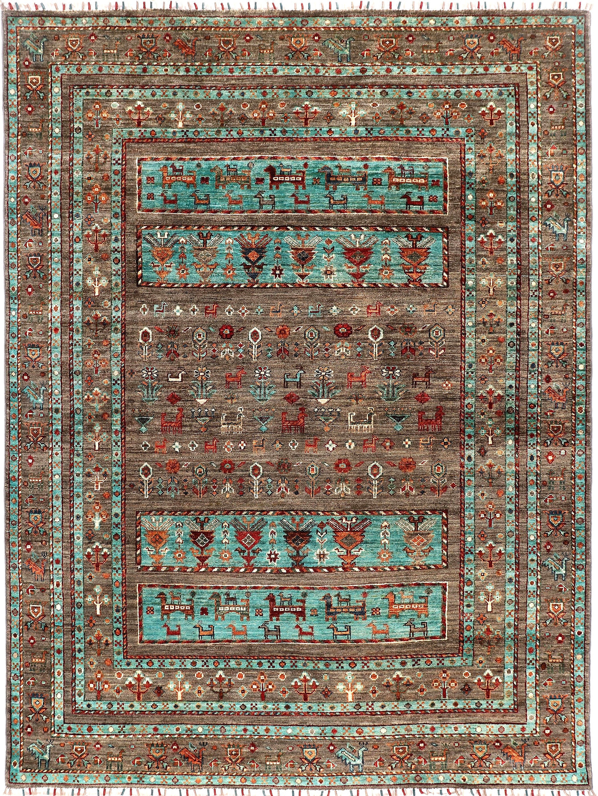 Kashkuli Handmade Wool Area Rug     5' x 7'