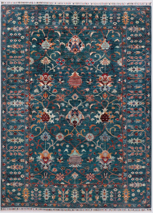 Farahan Handmade Wool Area Rug    5’7” X 8’