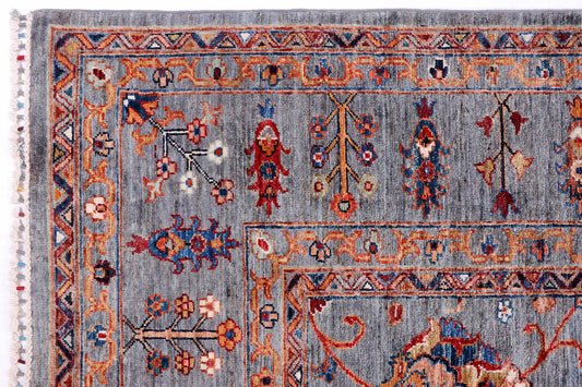 Farahan Mina Khani Handmade Wool Area Rug  8'3" x 11'3"