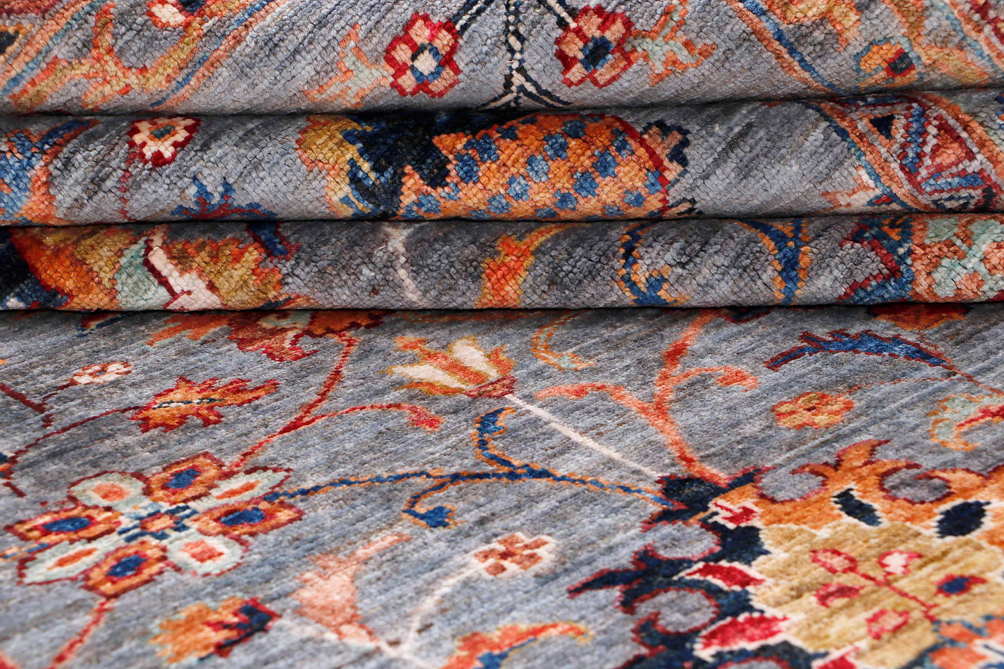 Farahan Mina Khani Handmade Wool Area Rug  8'3" x 11'3"