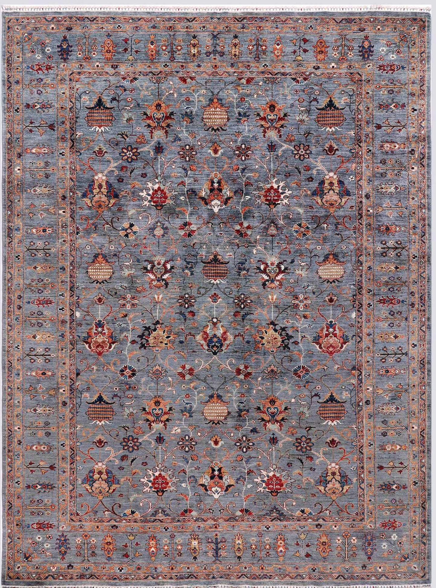 Farahan Mina Khani Handmade Wool Area Rug  8'3" x 11'3"