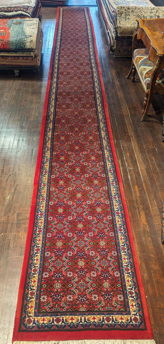 SAROUGH HANDMADE PERSIAN WOOL LONG RUNNER