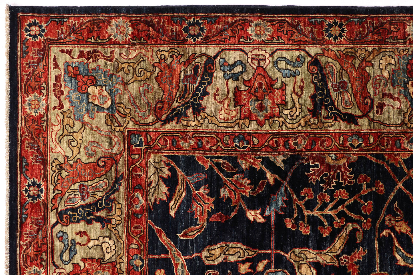 GAROUS-BIJAR HANDMADE WOOL AREA RUG  8 X 10’