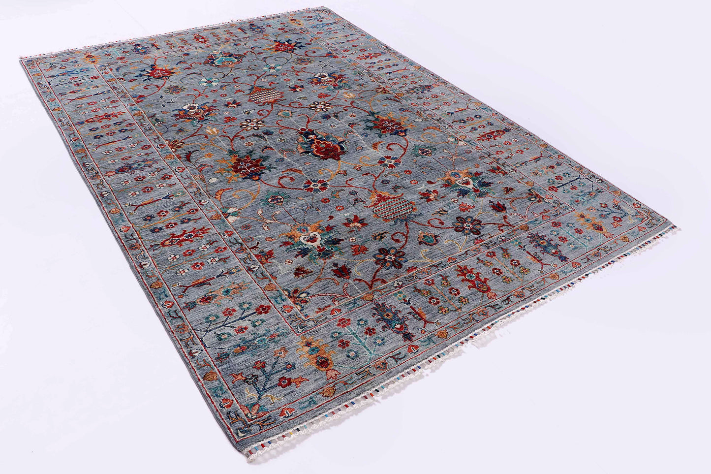 Farahan Handmade Wool Area Rug     5’7” X 8’