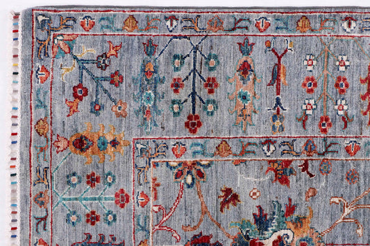 Farahan Handmade Wool Area Rug     5’7” X 8’