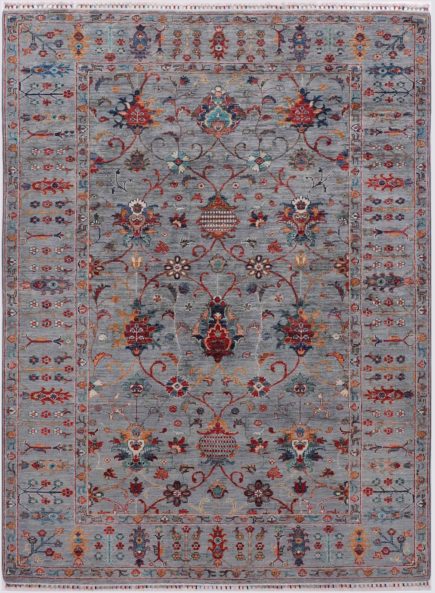 Farahan Handmade Wool Area Rug     5’7” X 8’