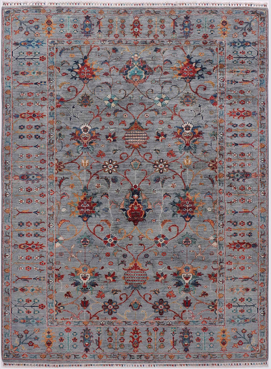 Farahan Handmade Wool Area Rug     5’7” X 8’