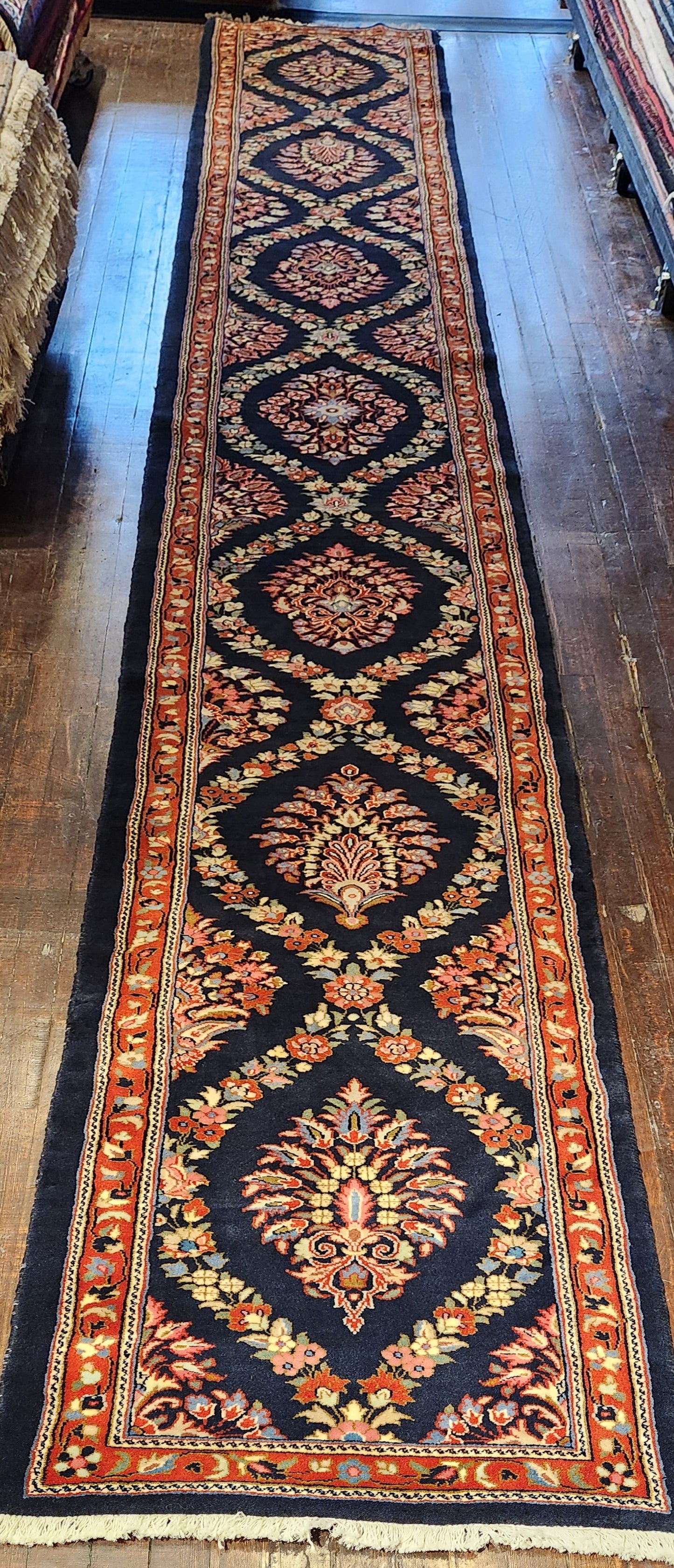 SAROUGH PERSIAN HANDMADE WOOL LONG RUNNER