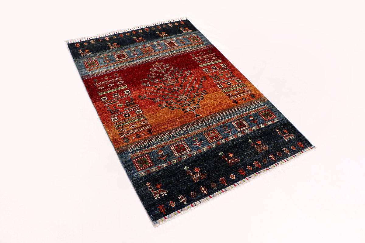 Kashkuli Handmade Wool Area Rug    3’5” X 5’