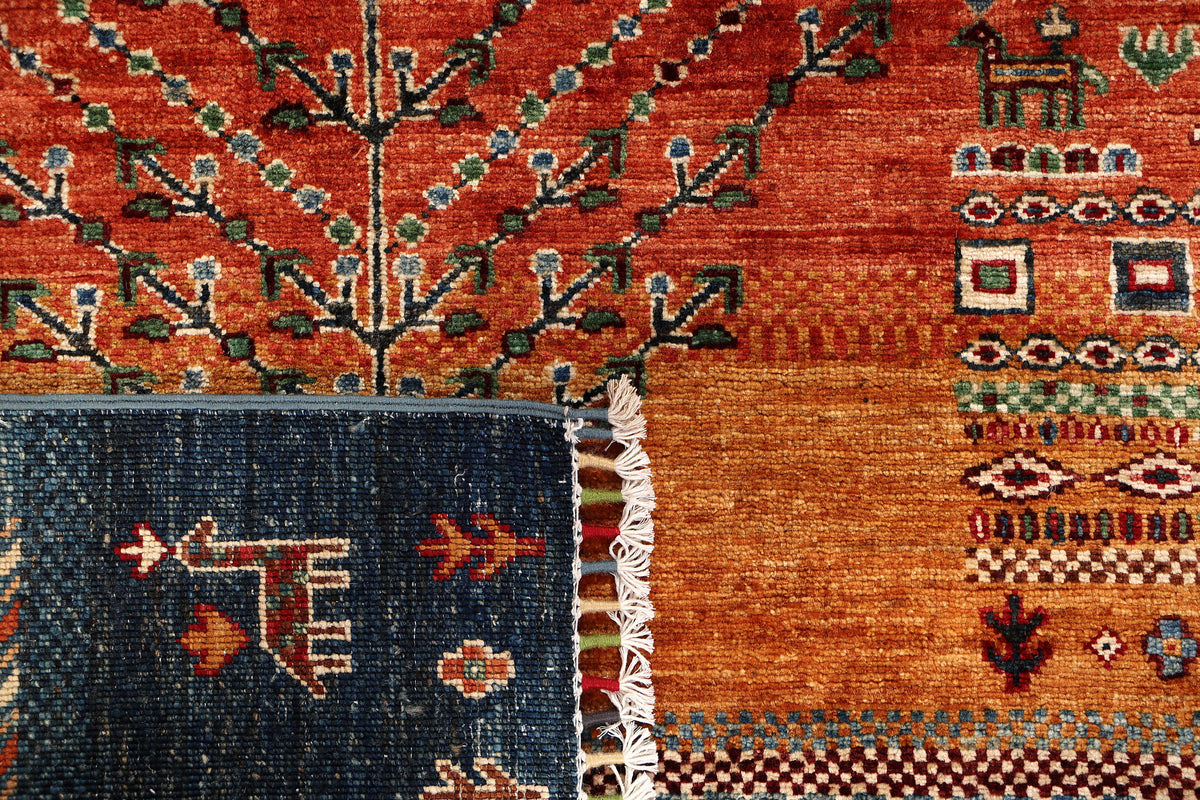 Kashkuli Handmade Wool Area Rug    3’5” X 5’